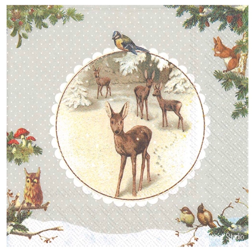 IHR Wintertime Cocktail Napkins, 20 ct